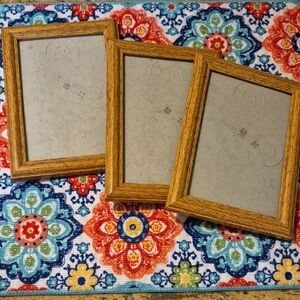 Vintage Oak Wood Picture Frames
